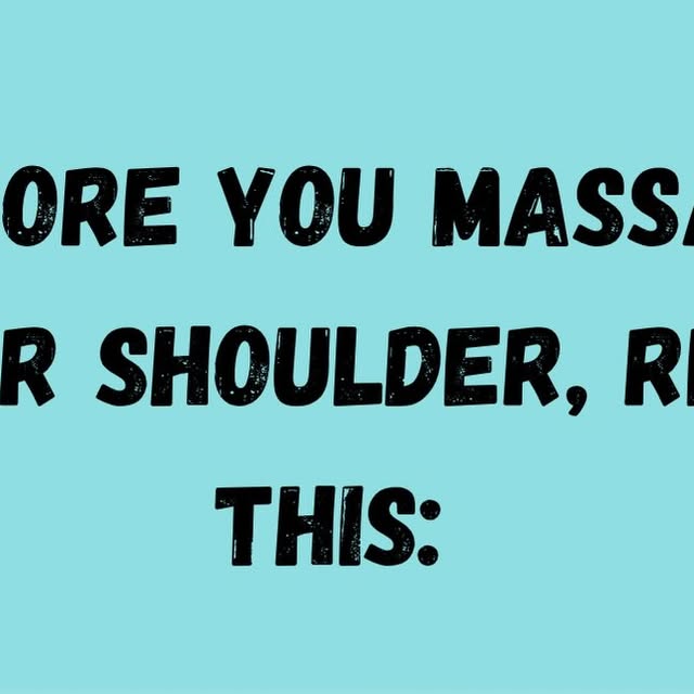 PosturePal Instagram Post: Shoulder Massage Tips